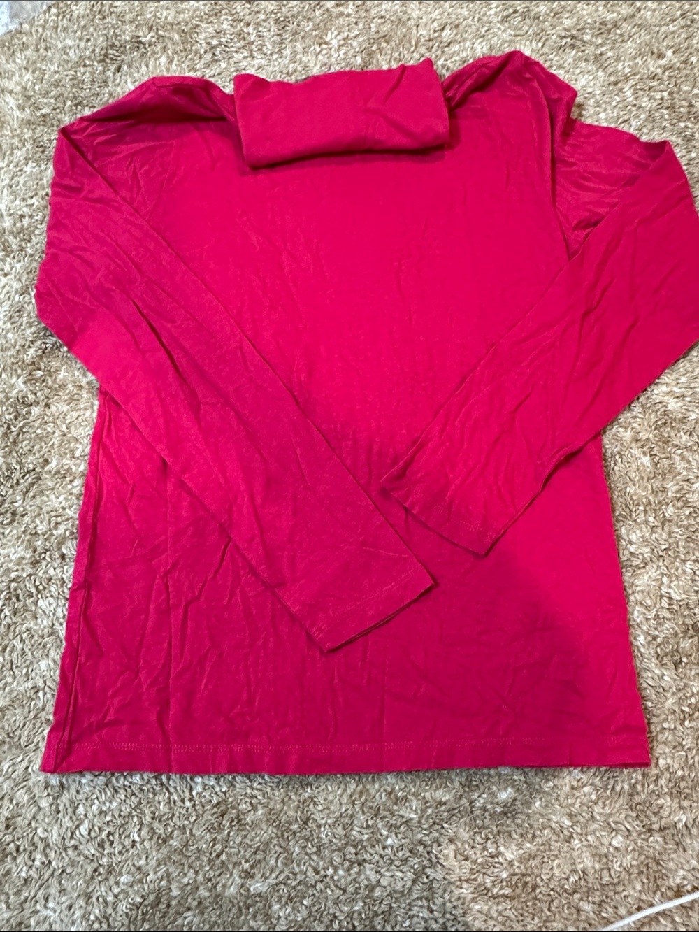 NWT J. Crew Hot pinkish red Crewneck Tee.